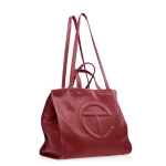 Telfar Leather Large Carry Bag Oxblood