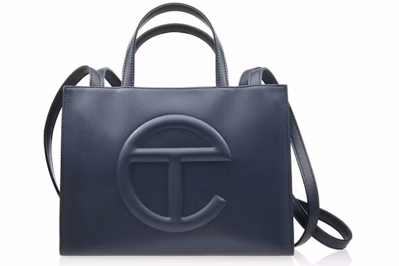 Telfar Shmedium Shopping Bag Navy Telfar Shmedium Shopping Bag Navy