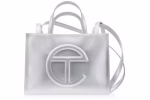 Telfar SHMedium Shopping Bag Silver
