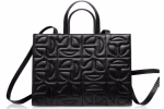 Telfar x Moose Knuckles Leather Bag Quilted Medium Black