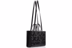 Telfar x Moose Knuckles Leather Bag Quilted Medium Black