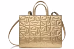 Telfar x Moose Knuckles Quilted Medium Shopper Gold
