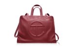 Telfar Leather Large Carry Bag Oxblood