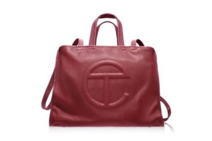 Telfar Leather Large Carry Bag Oxblood