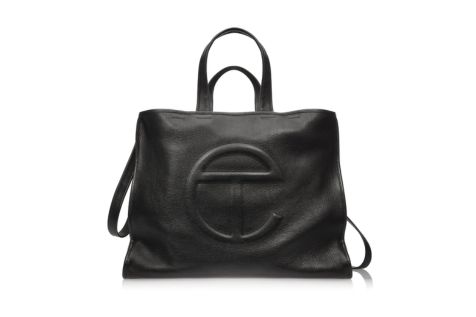 Telfar Leather Large Carry Bag Black Telfar Leather Large Carry Bag Black