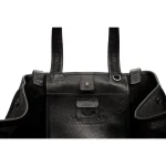 Telfar Leather Large Carry Bag Black