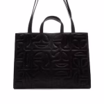 Telfar x Moose Knuckles Leather Quilted Shopper Tote Large Black